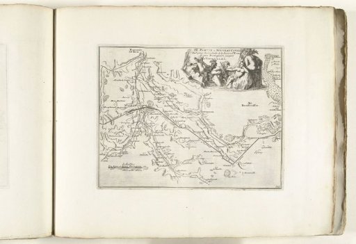 Map of the new canal from Pontgouin to Versailles (part II), ca. 1702