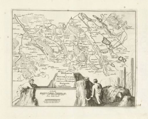 Map of the new canal from Pontgouin to Versailles (part III), ca. 1702
