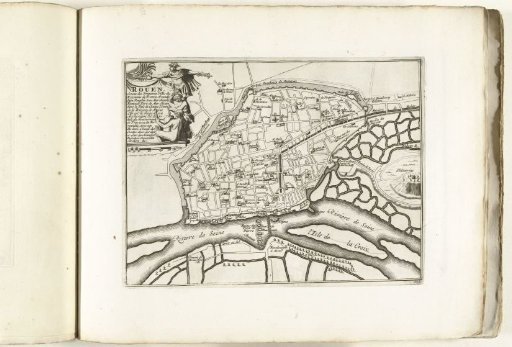 Plan of Rouen, ca. 1702