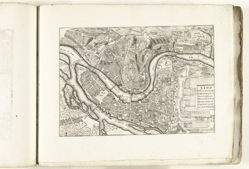 Plan of Lyon, ca. 1702