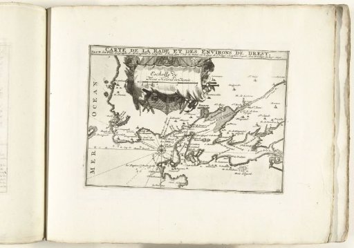 Map of the coast at Brest, ca. 1702