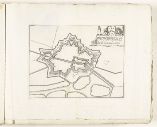 Plan of Sas-van-Gent, c. 1702