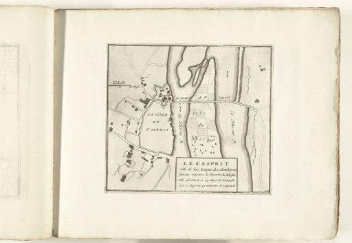 Plan of Pont-Saint-Esprit, ca. 1702