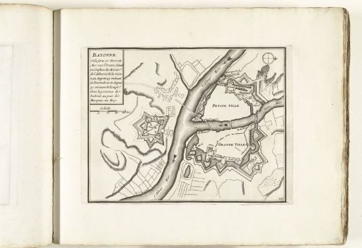 Plan of Bayonne, ca. 1702