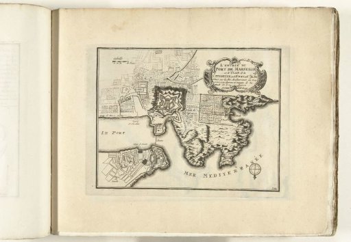 Plan of the harbor of Marseille, ca. 1702