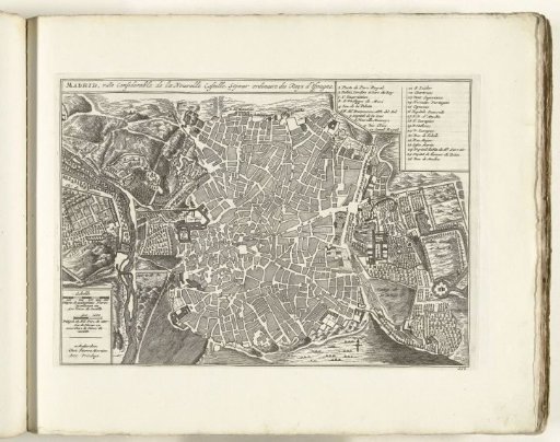 Plan of Madrid, ca. 1702