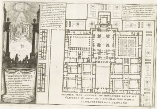 Plan of the Escorial, ca. 1702