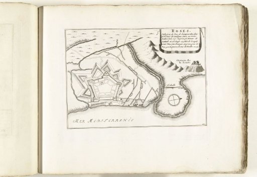 Plan of Rosas, ca. 1702