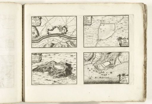 Plans of Lérida, Tarragona and other places in Catalonia, ca. 1702