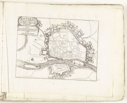 Plan of Maastricht, c. 1702