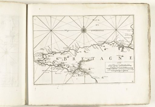 Map of the western coast of Brittany, ca. 1702