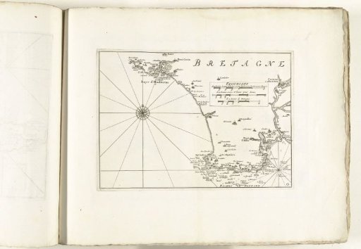 Map of the southern coast of Brittany, ca. 1702