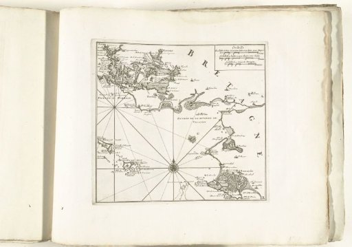 Map of the southern coast of Brittany near Vannes, ca. 1702