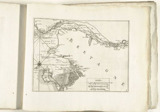 Map of the southern coast of Brittany near Nantes, ca. 1702