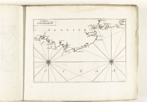 Map of the northern coast of Galicia, ca. 1702