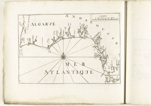 Map of the southern coast of Portugal, ca. 1702