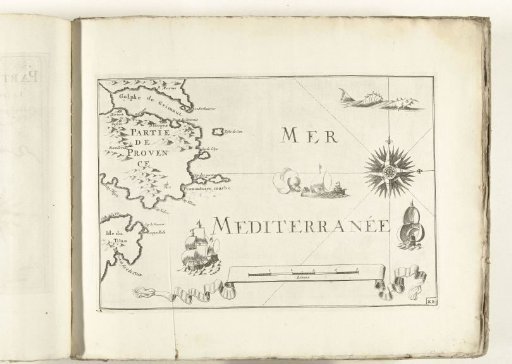 Map of the French southern coast near Saint-Tropez, ca. 1702