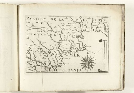 Map of the French southern coast near Antibes, ca. 1702