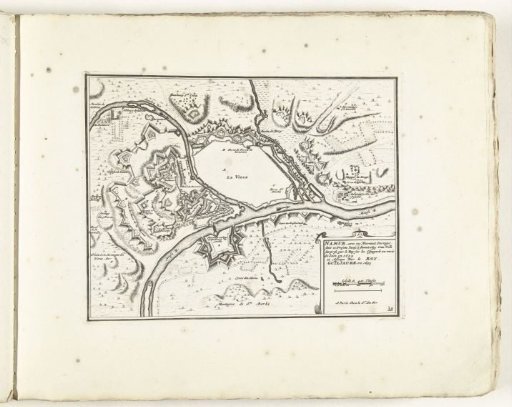 Map of Namur, ca. 1702