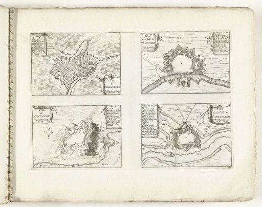 Maps of Luxembourg, Thionville, Montmédy and Damvillers, ca. 1702