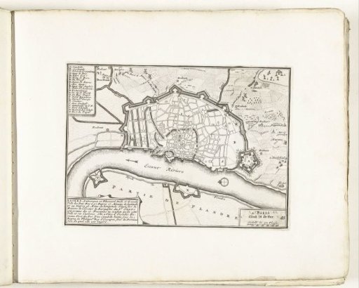 Map of Antwerp, ca. 1702