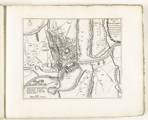 Map of the siege of Charleroi, 1693