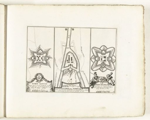 Three forts in Flanders, ca. 1702