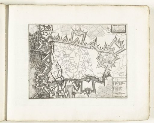 Map of Cambrai, ca. 1702