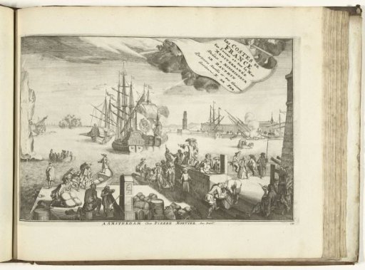 Title print for the print work: Les Forces de l'Europe, Asie, Afrique et Amerique (...) Comme aussi les Cartes des Côtes de France et d'Espagne (part V), 1726