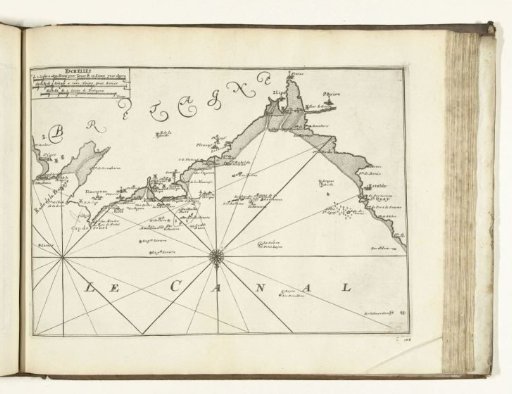 Map of the French coast near Saint-Brieuc, 1726