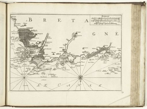 Map of the North Coast of Brittany, 1726