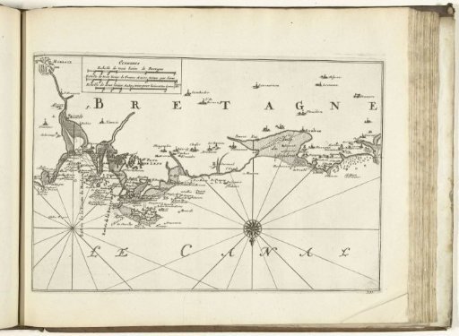 Map of the North Coast of Brittany, 1726