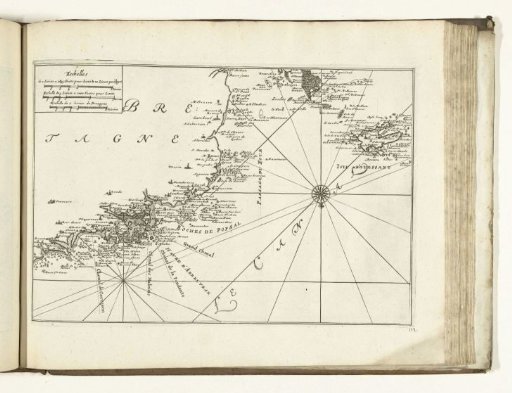 Map of the West Coast of Brittany, 1726