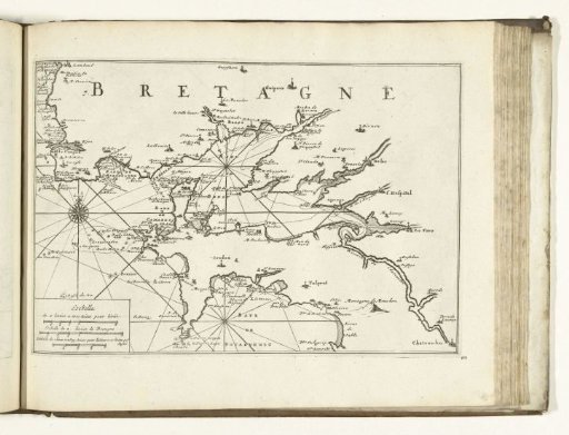 Map of the West Coast of Brittany near Brest, 1726