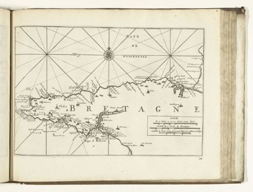 Map of the West Coast of Brittany, 1726