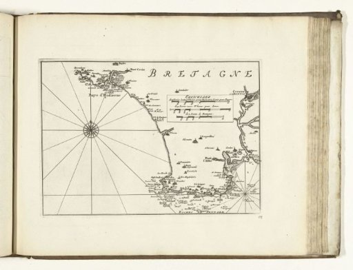 Map of the South Coast of Brittany, 1726