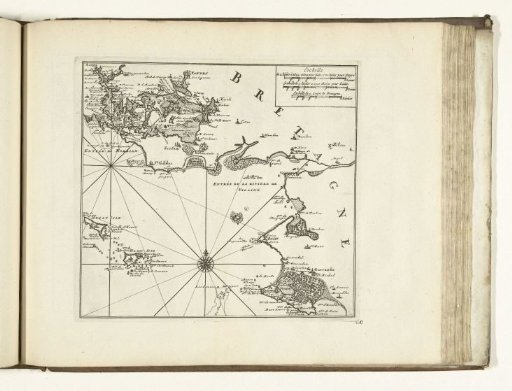 Map of the South Coast of Brittany near Vannes, 1726