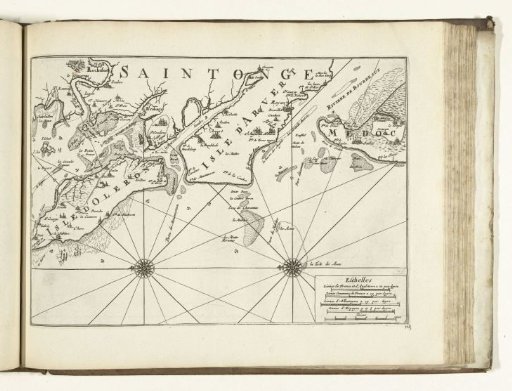 Map of the French West Coast near Rochefort, 1726