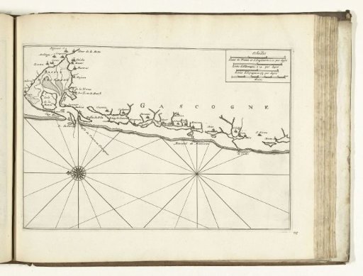 Map of the Coast of Gascony, 1726