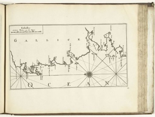 Map of the west coast of Galicia, 1726