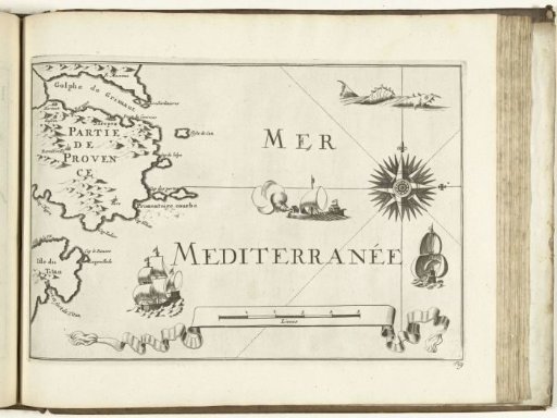 Map of the southern coast of France near Saint-Tropez, 1726