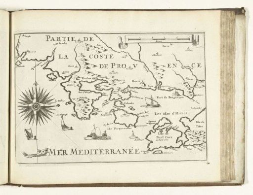 Map of the southern coast of France near Toulon, 1726
