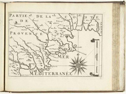 Map of the southern coast of France near Antibes, 1726