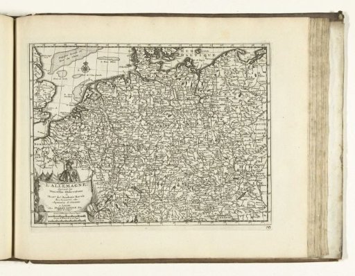 Map of Germany, 1726