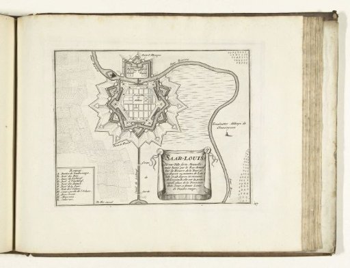Plan of Saarlouis, 1726