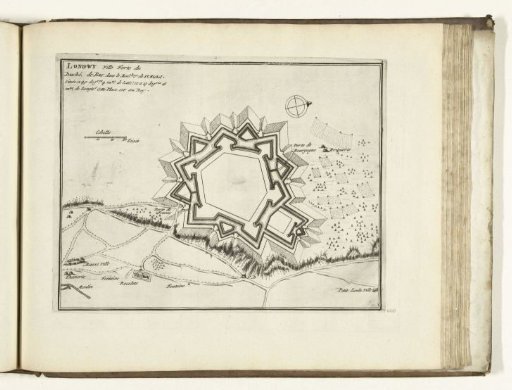 Plan of Longwy, 1726