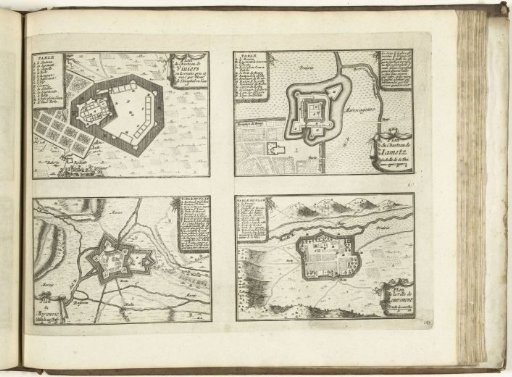 Plans of Viviers, Jametz, Moyenvic and Remiremont, 1726