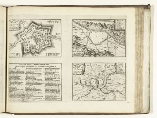 Plans of the citadel of Perpignan and of other places in Languedoc-Roussillon, 1726