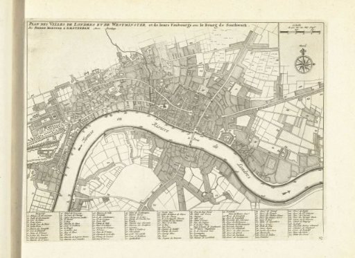 Plan of London, 1726