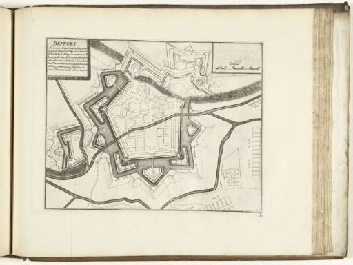 Map of Belfort, 1726